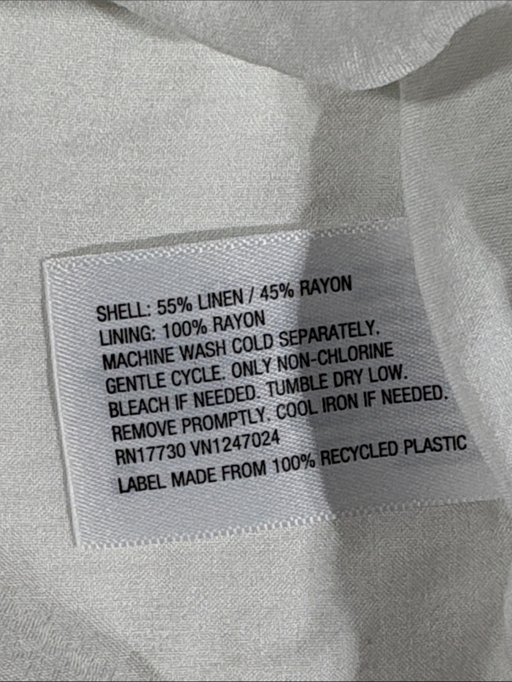 a new day White Linen Elastic-Waist Maxi Skirt Size XS Lined - Picture 9 of 10